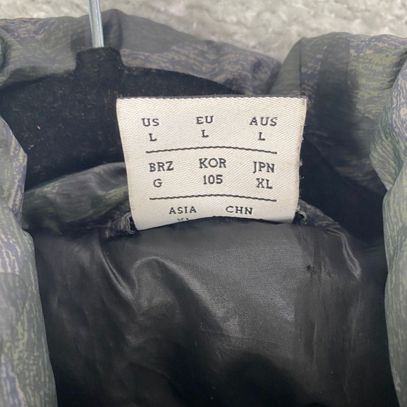 New Balance Jacket Mens L Camo Puffer Full Zip Lightweight Coat Outdoors - Picture 7 of 10